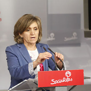 Luisa Carcedo durante su comparecencia