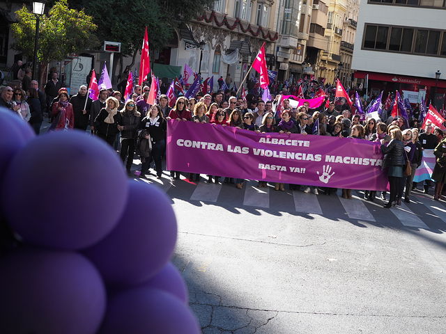 Manifestación del Día Internacional de la Eliminación de la Violencia contra la Mujer en Albacete