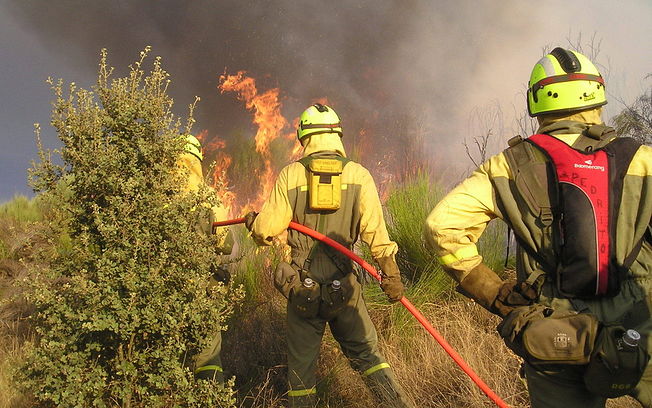 El Ministerio de Agricultura, Alimentación y Medio Ambiente envía 9 aeronaves al incendio declarado en Cualedro (Ourense). Foto: Ministerio de Agricultura, Alimentación y Medio Ambiente